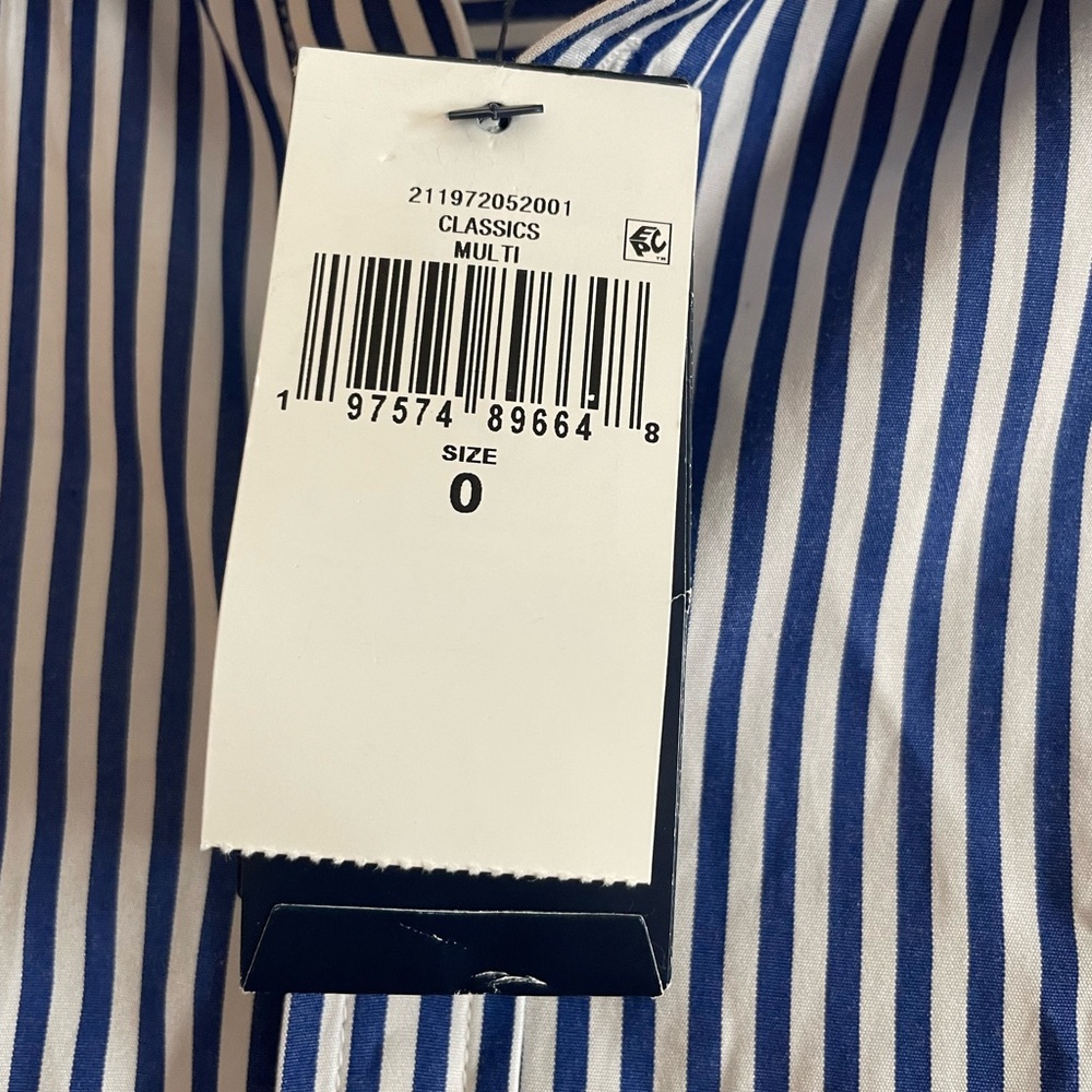 Ralph Lauren striped cotton poplin paneled shirt dress - Picture 2 of 5